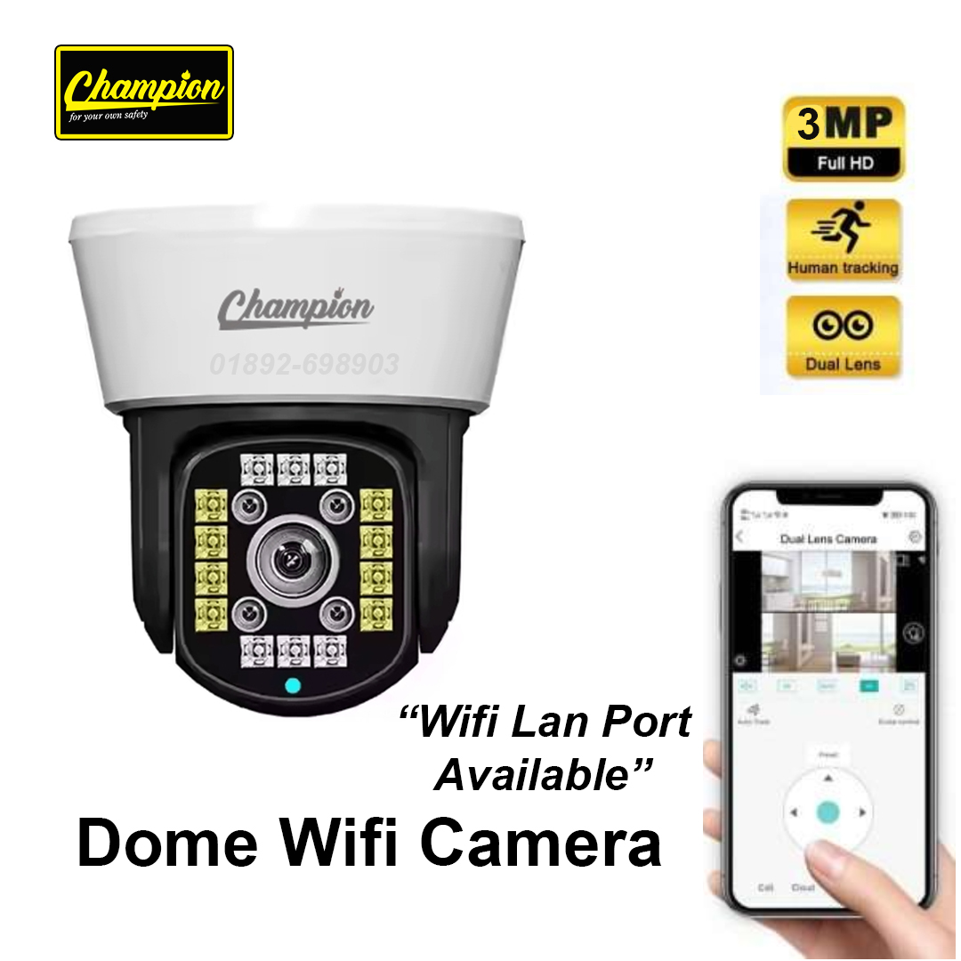 New 3Mp Dome Ip Camera with Lan Port